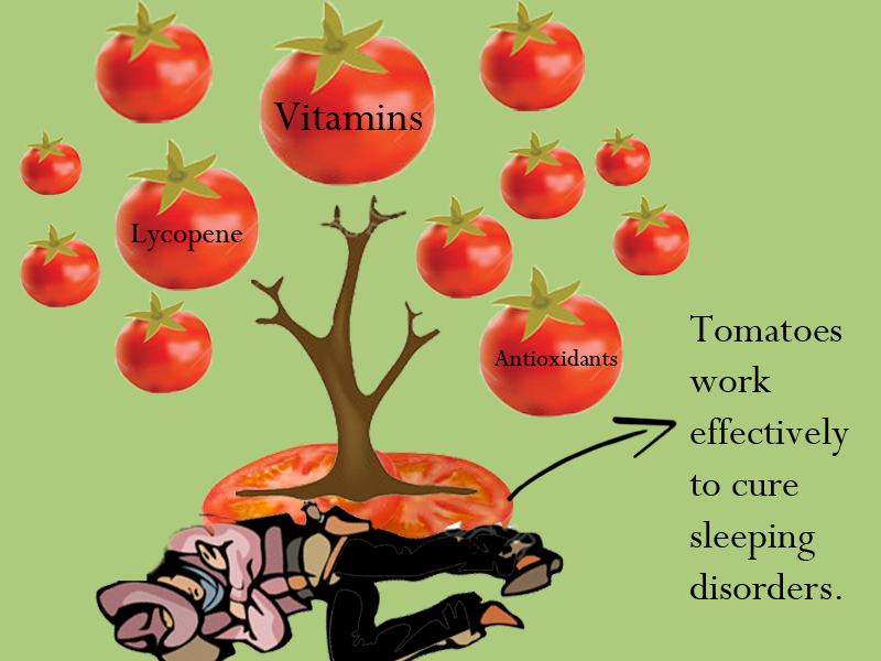 Tomatoes Excellent source of vitamins and antioxidants which regulates your sleep cycle